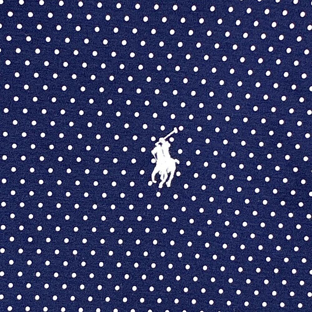 Polo Ralph Lauren Polo Shirt Mens L Navy White Polka Dot Preppy Classic Golf - Picture 6 of 8